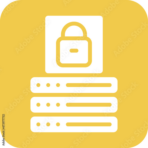 Database Lock Icon photo