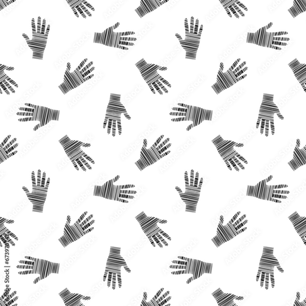 Vector seamless pattern, palm. Doodle style. Stock illustration for backgrounds, textiles and packaging. Vector seamless pattern, palm. Doodle style. Stock illustration for backgrounds, textiles and packaging.