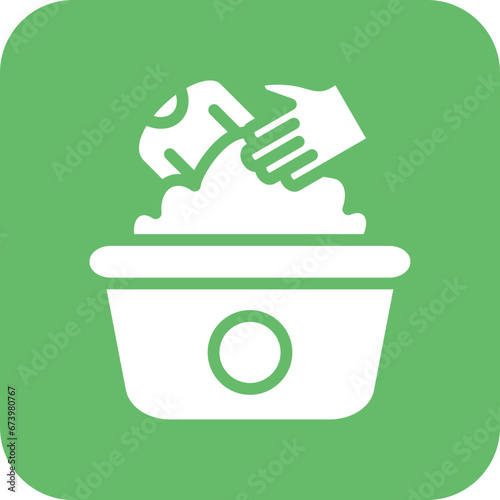 Hand Washing Clothes Icon