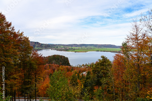 Kochel am See - Lake Kochel at fall season in Bavaria, Germany
