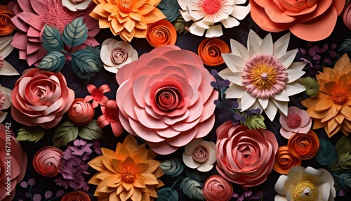 Photo of a Colorful Array of Flowers Adorning a Wall