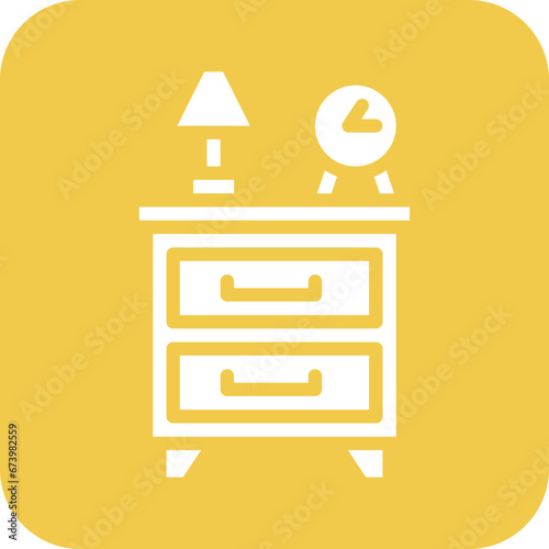 Bedside Table Icon