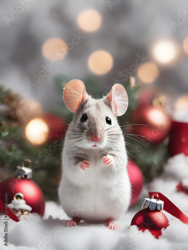 christmas mouse and gifts © pla2u