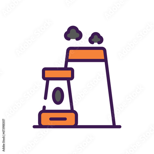 Factroy icon vector stock illustration