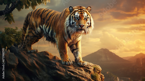 tigre majestoso na natureza  © Alexandre