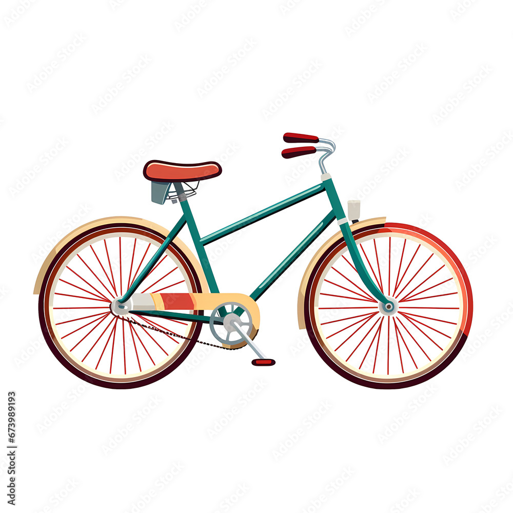 bicycle flat clipart 