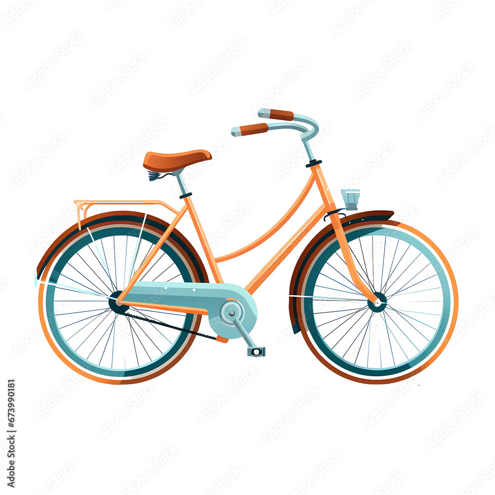Fototapeta premium bicycle flat clipart 