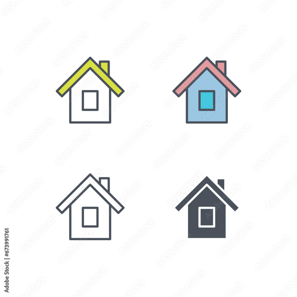 Vector sign of the home symbol isolated on a white background. icon color editable. Vector sign of the home symbol isolated on a white background. icon color editable.