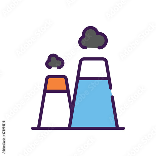 Nuclear Power icon vector stock illustration
