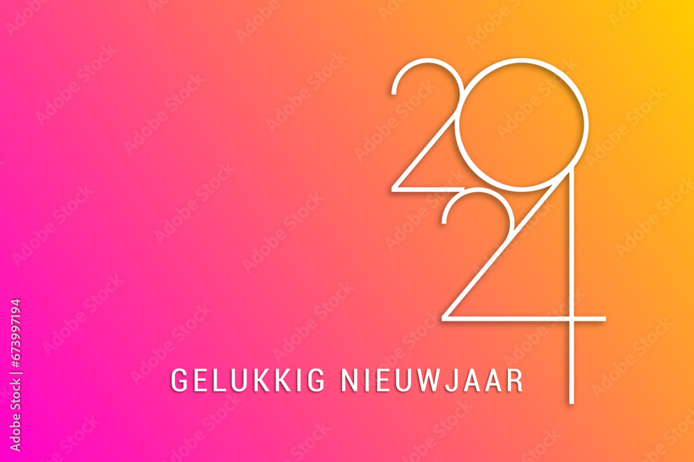 2024 - gelukkig nieuwjaar 2024