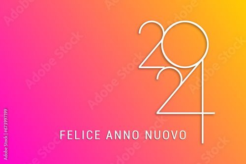 felice anno nuovo - buon anno 2024