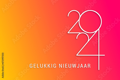 2024 - gelukkig nieuwjaar 2024