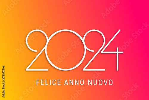 felice anno nuovo - buon anno 2024