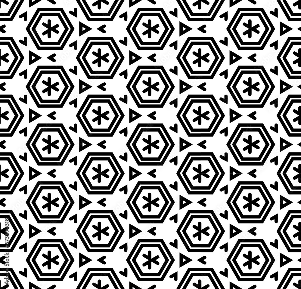 Black and white seamless abstract pattern. Background and backdrop. Grayscale ornamental design. Mosaic ornaments. Vector graphic illustration. EPS10. Black and white seamless abstract pattern. Background and backdrop. Grayscale ornamental design. Mosaic ornaments. Vector graphic illustration. EPS10.