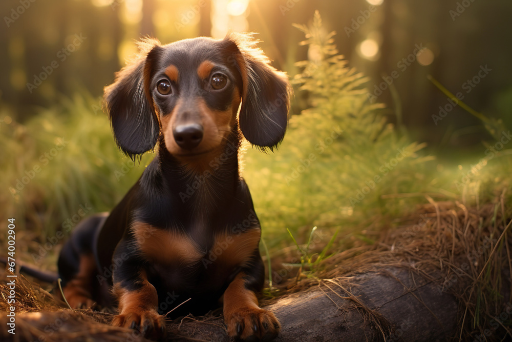 A Portrait of a Dachshund