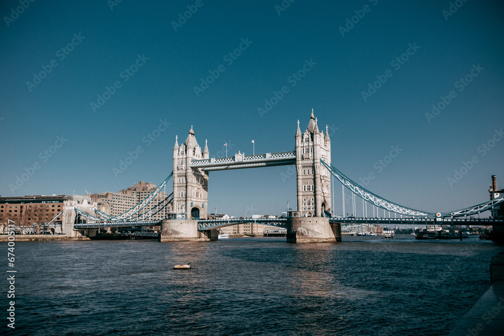 Obraz premium Tower Bridge in London Great Britain UK on a bright sunny day
