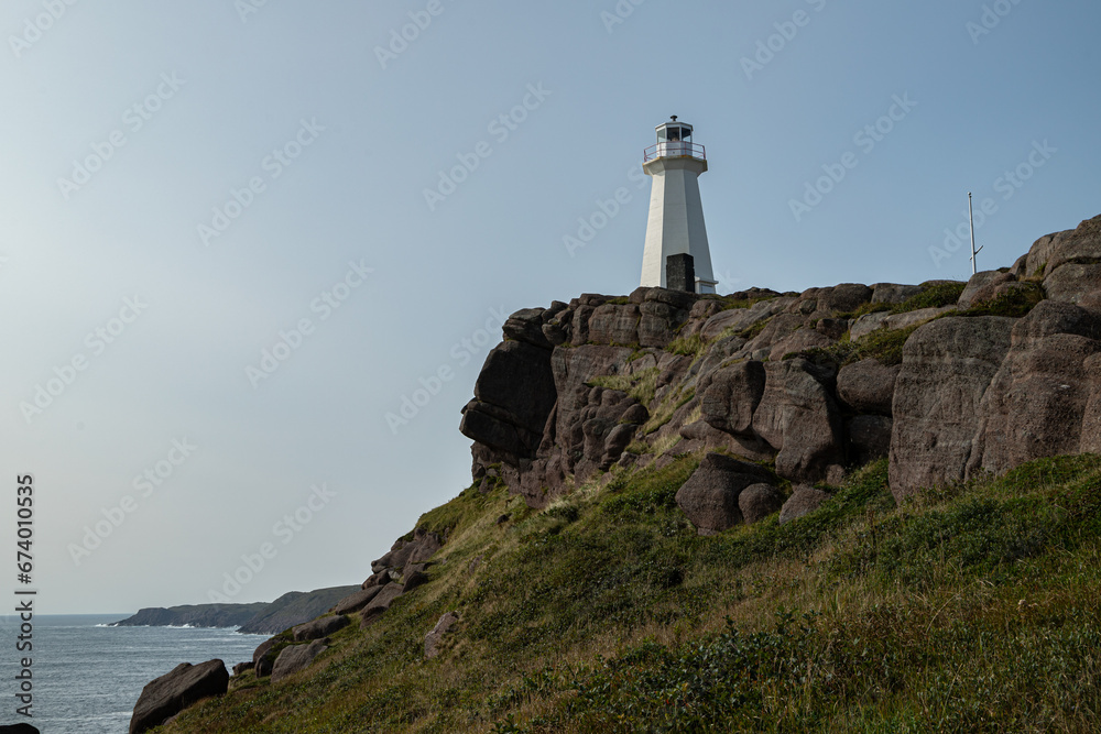 St. John's, Newfoundland, Canada 27.09.2023 Lighthouse View from Cape Spear St. John's, Newfoundland, Canada 27.09.2023 Lighthouse View from Cape Spear