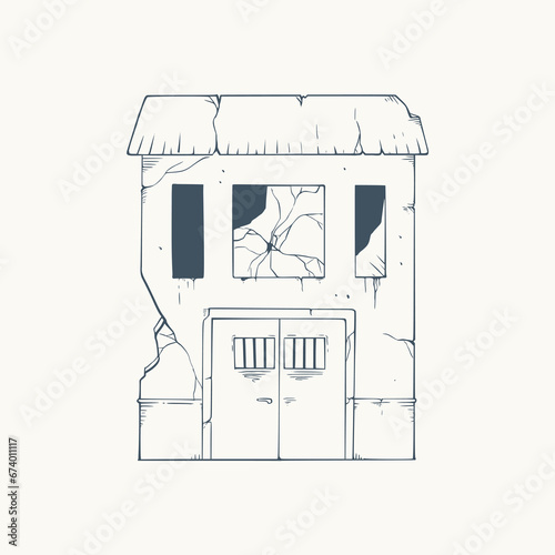 Abandoned house draw