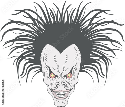 Creepy mad face