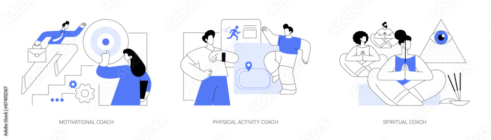 Life coach isolated cartoon vector illustrations se