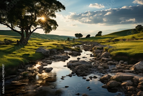 Peaceful nature landscape