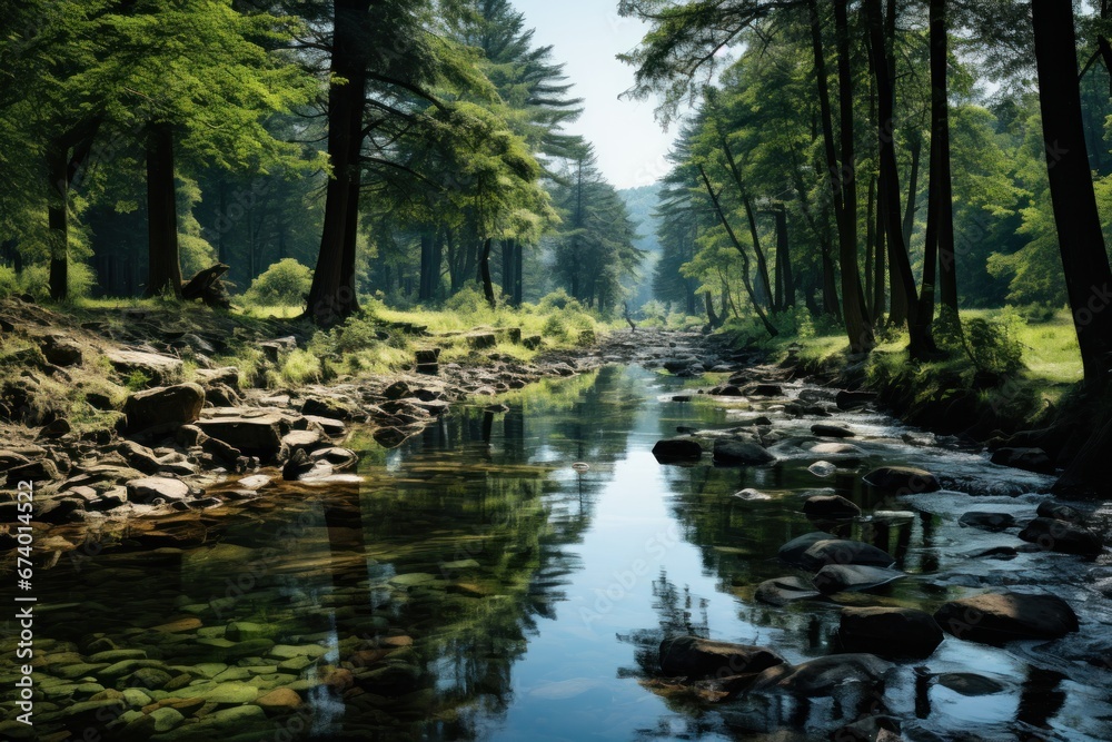 Peaceful nature landscape