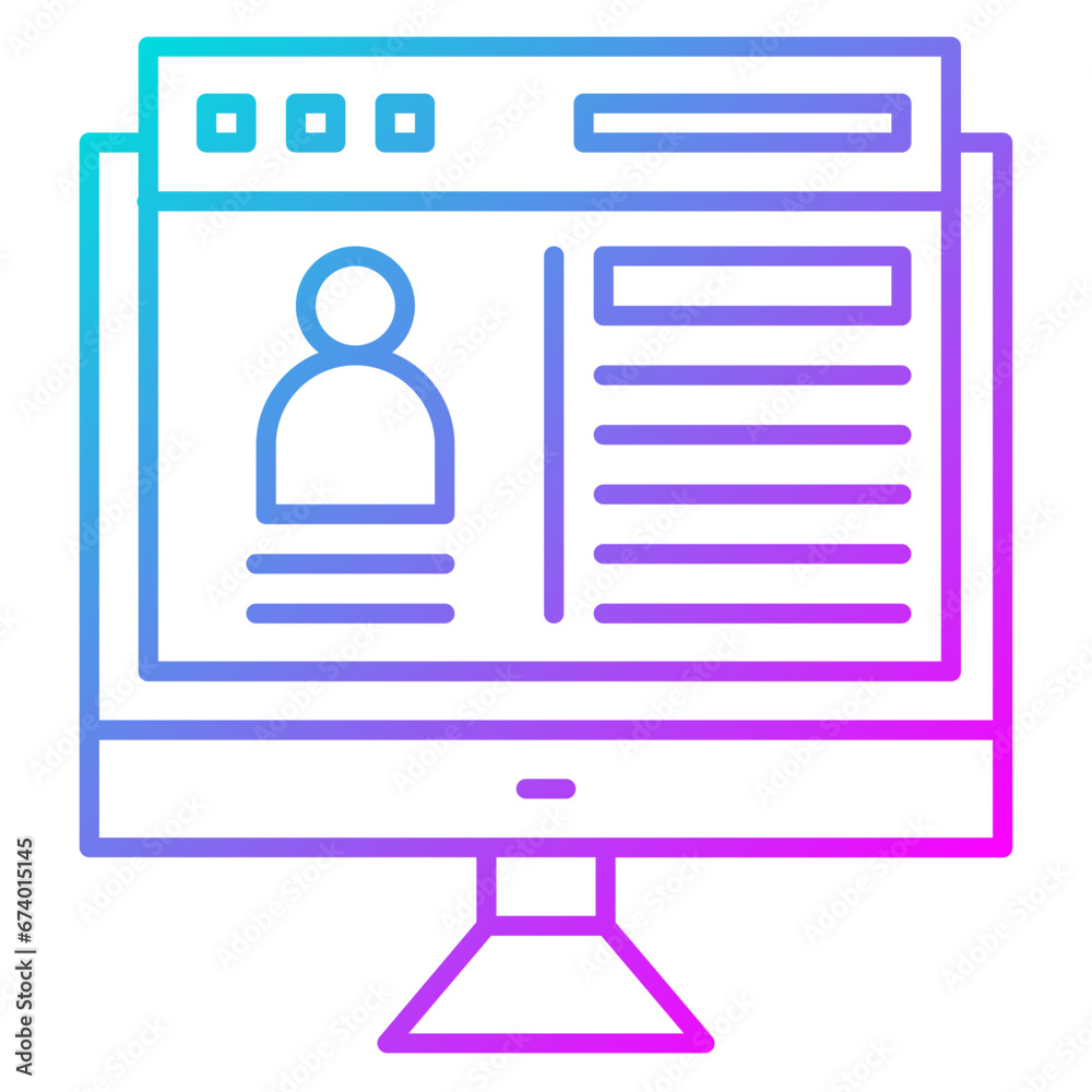 Web Portfolio Icon Web Portfolio Icon