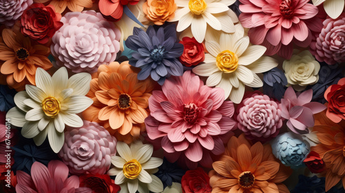 Aerial view of flowers