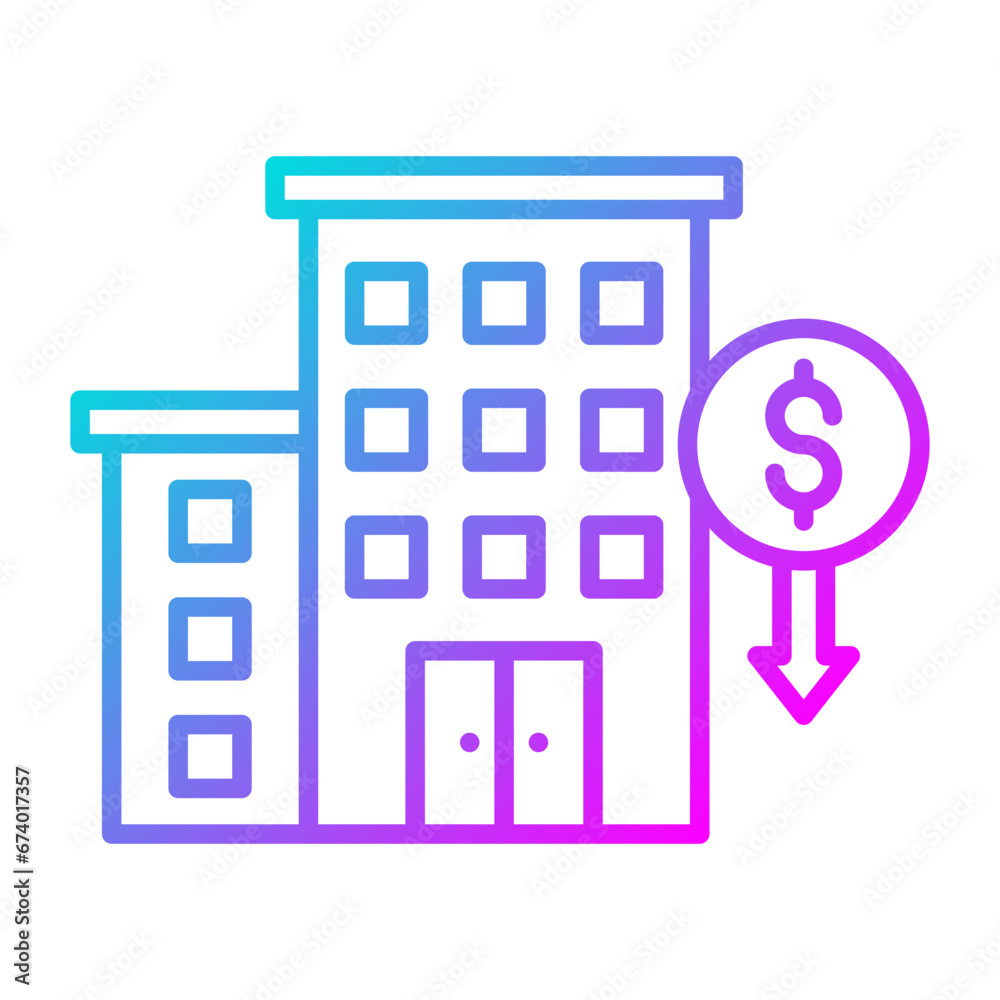 Hotel Budgeting Icon Hotel Budgeting Icon