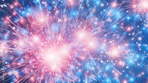 Abstract fireworks background
