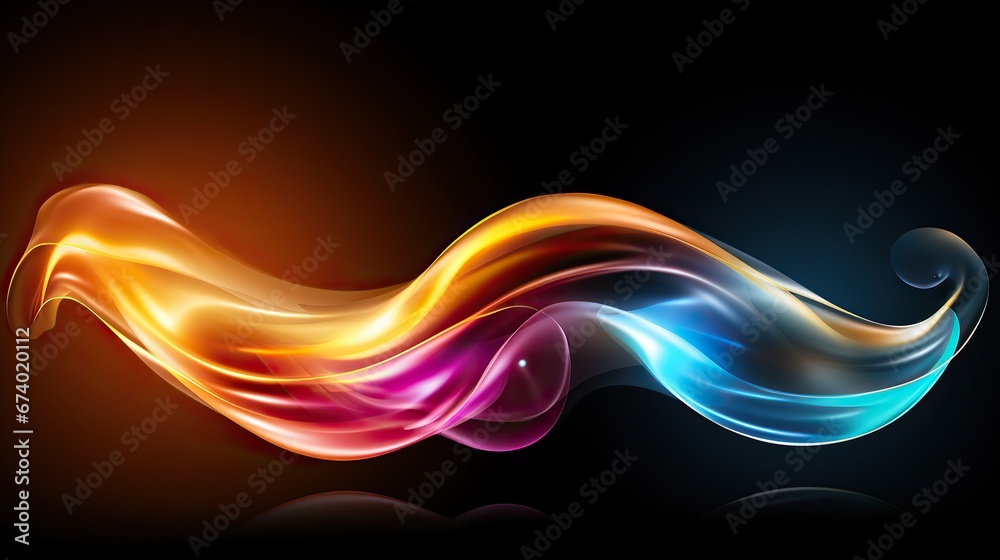 Fototapeta premium Abstract neon light background