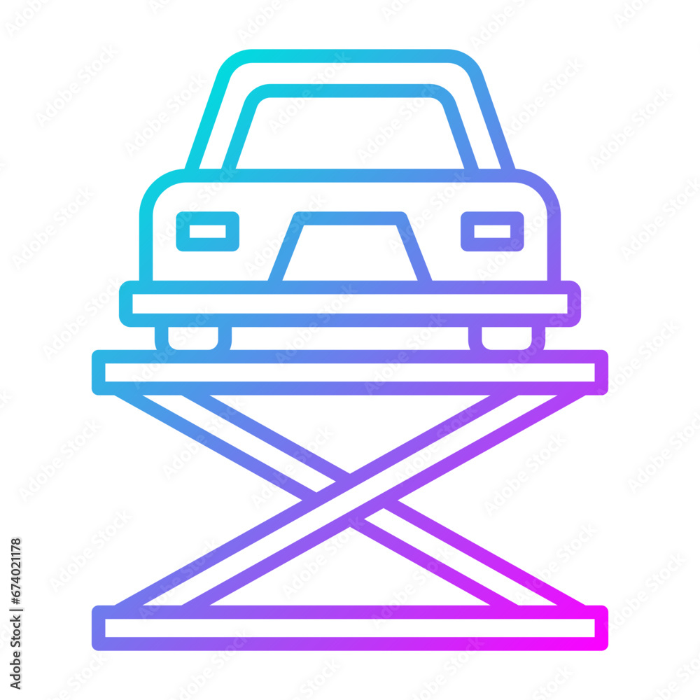 Car Lift Icon Car Lift Icon