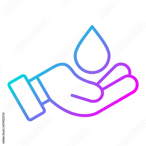 Hand Water Icon