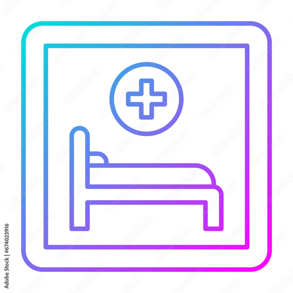 Hospital Sign Icon Hospital Sign Icon