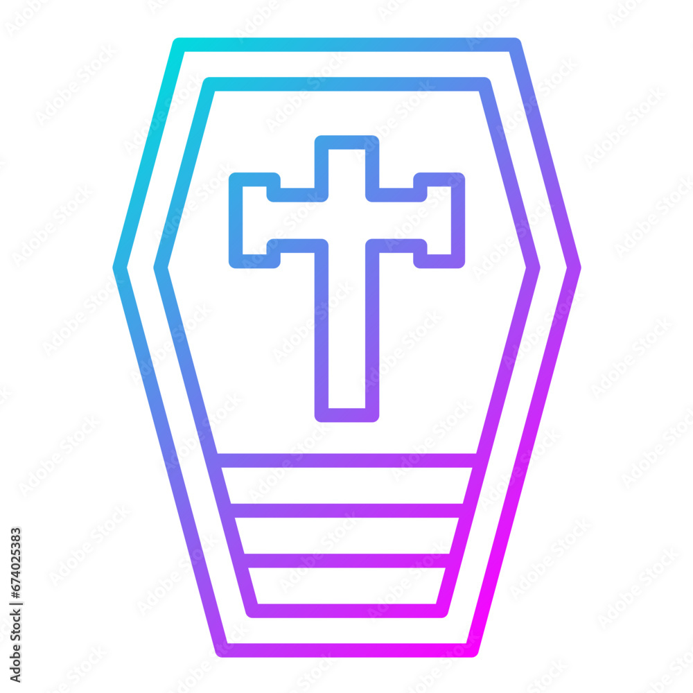 Obraz premium Coffin Icon