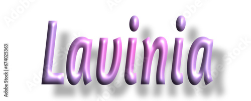 Lavinia - pink color - female name - ideal for websites, emails, presentations, greetings, banners, cards, books, t-shirt, sweatshirt, prints, cricut, silhouette,