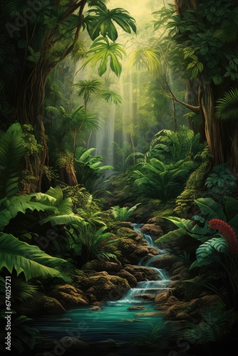 Tropical Jungle - generative ai