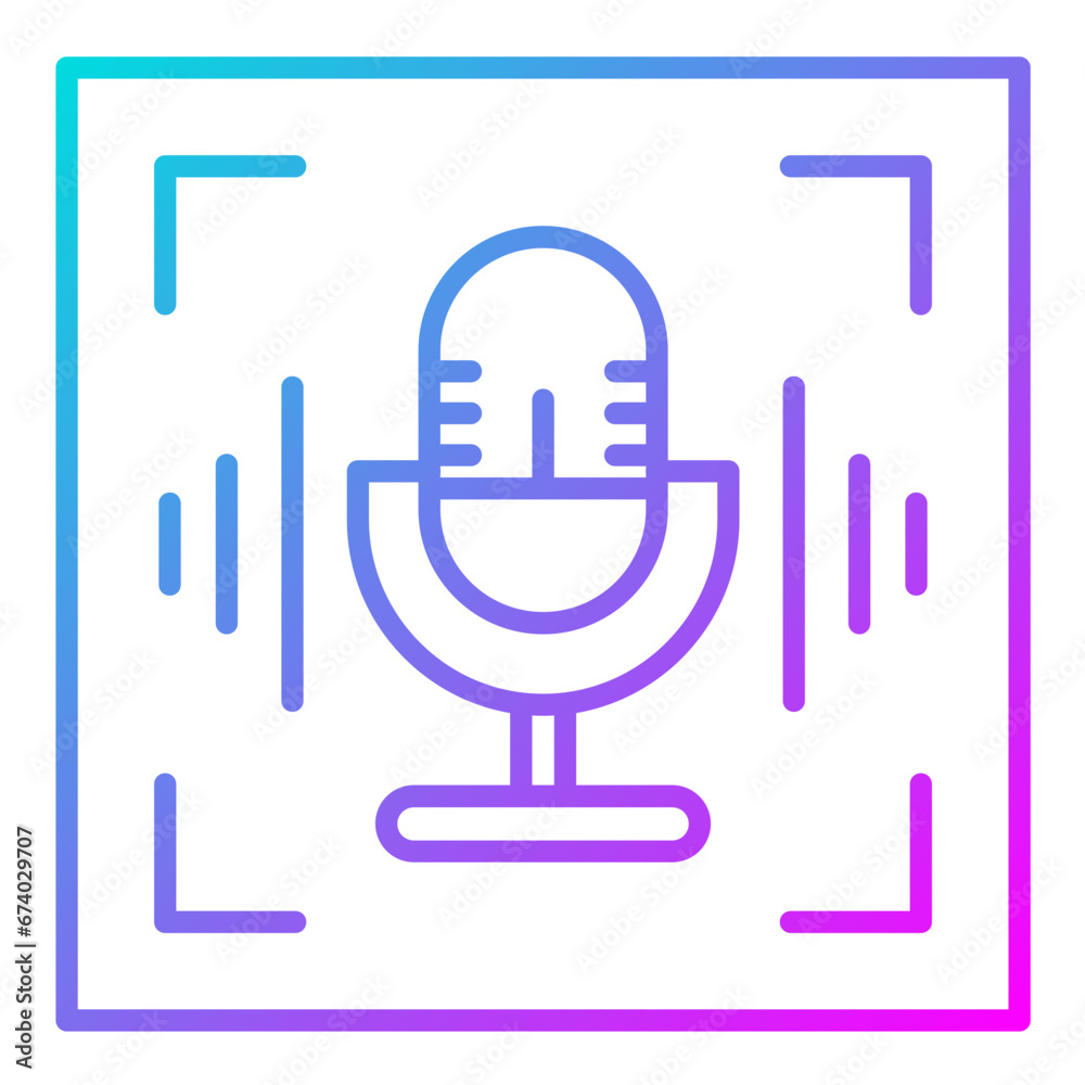 Obraz premium Voice Assistant Icon