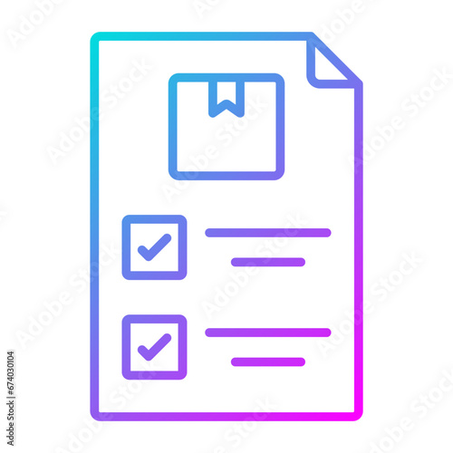 Delivery Note Icon
