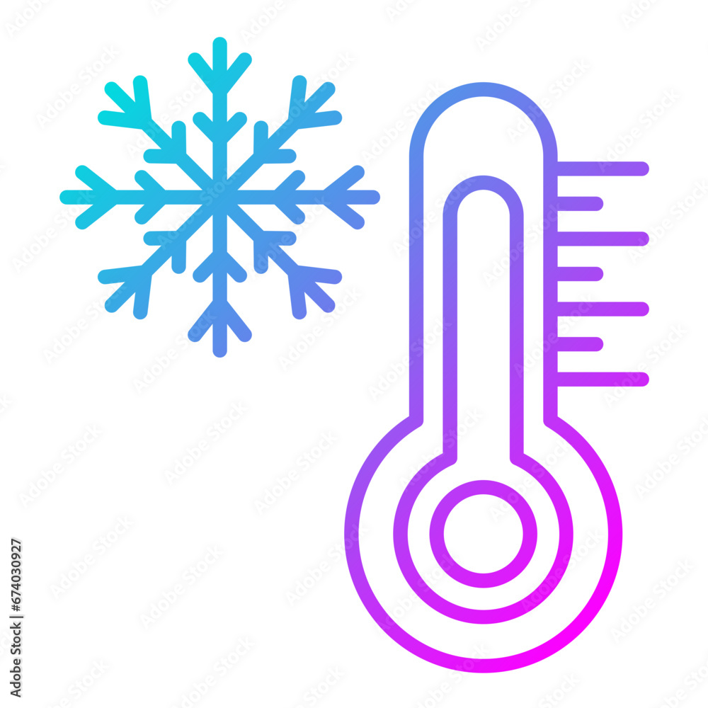 Cold Temperature Icon Cold Temperature Icon