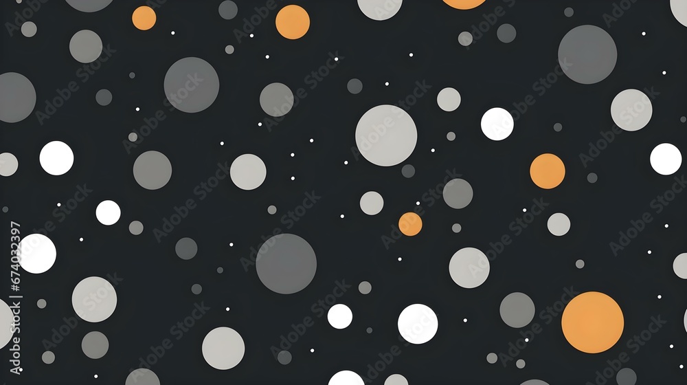 Anthracite Pattern of Dots. Colorful Wallpaper