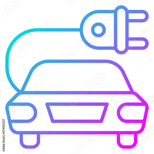 Electric Car Icon