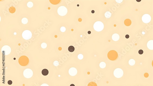 Beige Pattern of Dots. Colorful Wallpaper