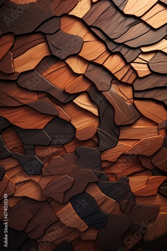 3D wood background - generative ai