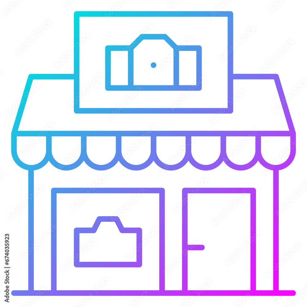 Obraz premium Camera Shop Icon