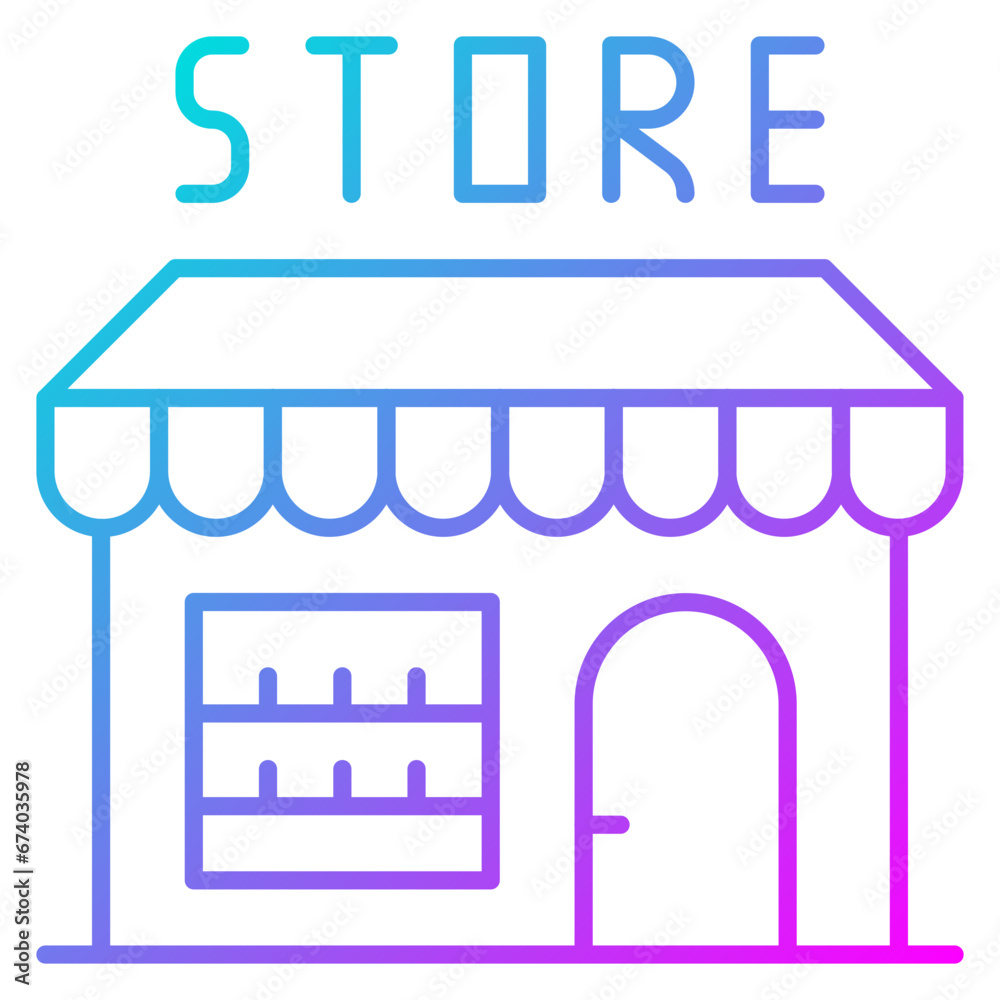 Groceries Store Icon Groceries Store Icon