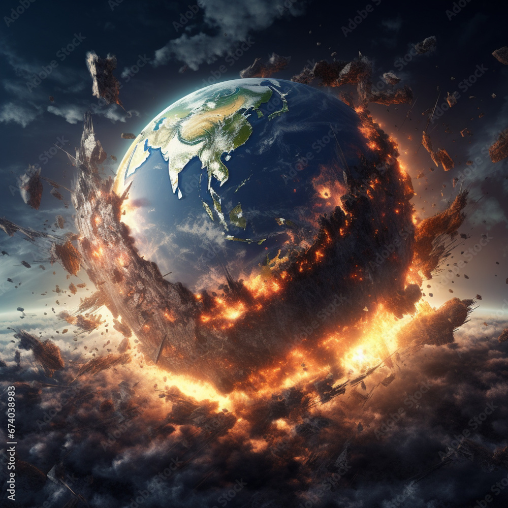 PLANET EARTH BEING DESTROYD