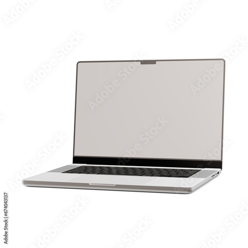 a laptop image isolated on a white background
