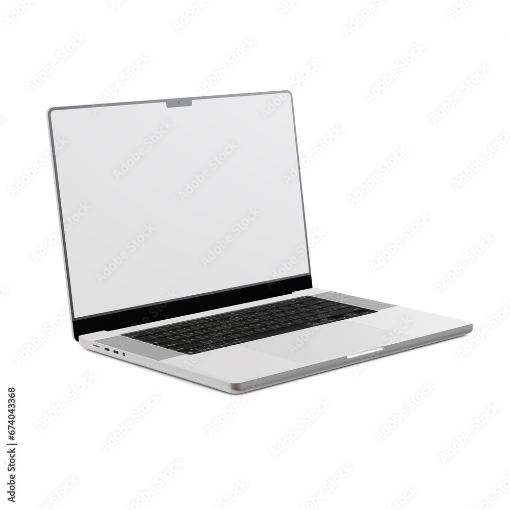 a laptop image isolated on a white background a laptop image isolated on a white background