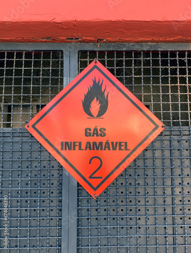 Flammable Gas 2 sign